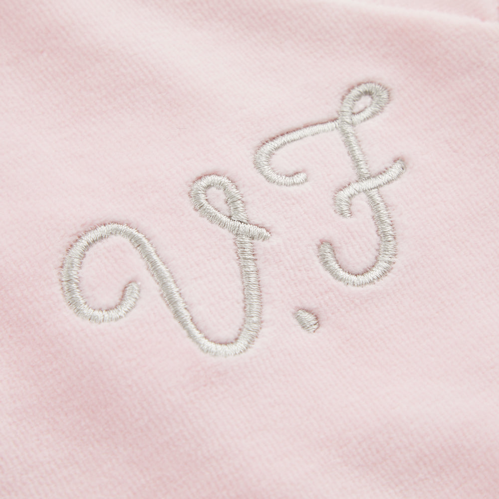 Personalised Pink Ruffle Detail Velour Tracksuit - Personalisation
