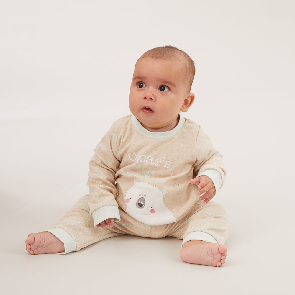Personalised 'My 1st Christmas' Pyjama Set Model