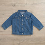 Personalised Lightening Bolt Design Denim Jacket Front View