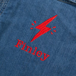 Personalised Lightening Bolt Design Denim Jacket Personalisation