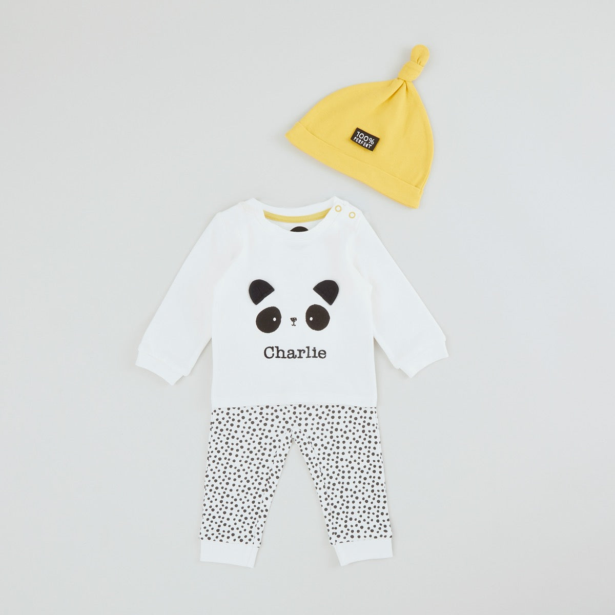 Personalised Panda Design Outfit Set (3 piece)