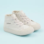 Personalised Grey Kids High Top Trainers