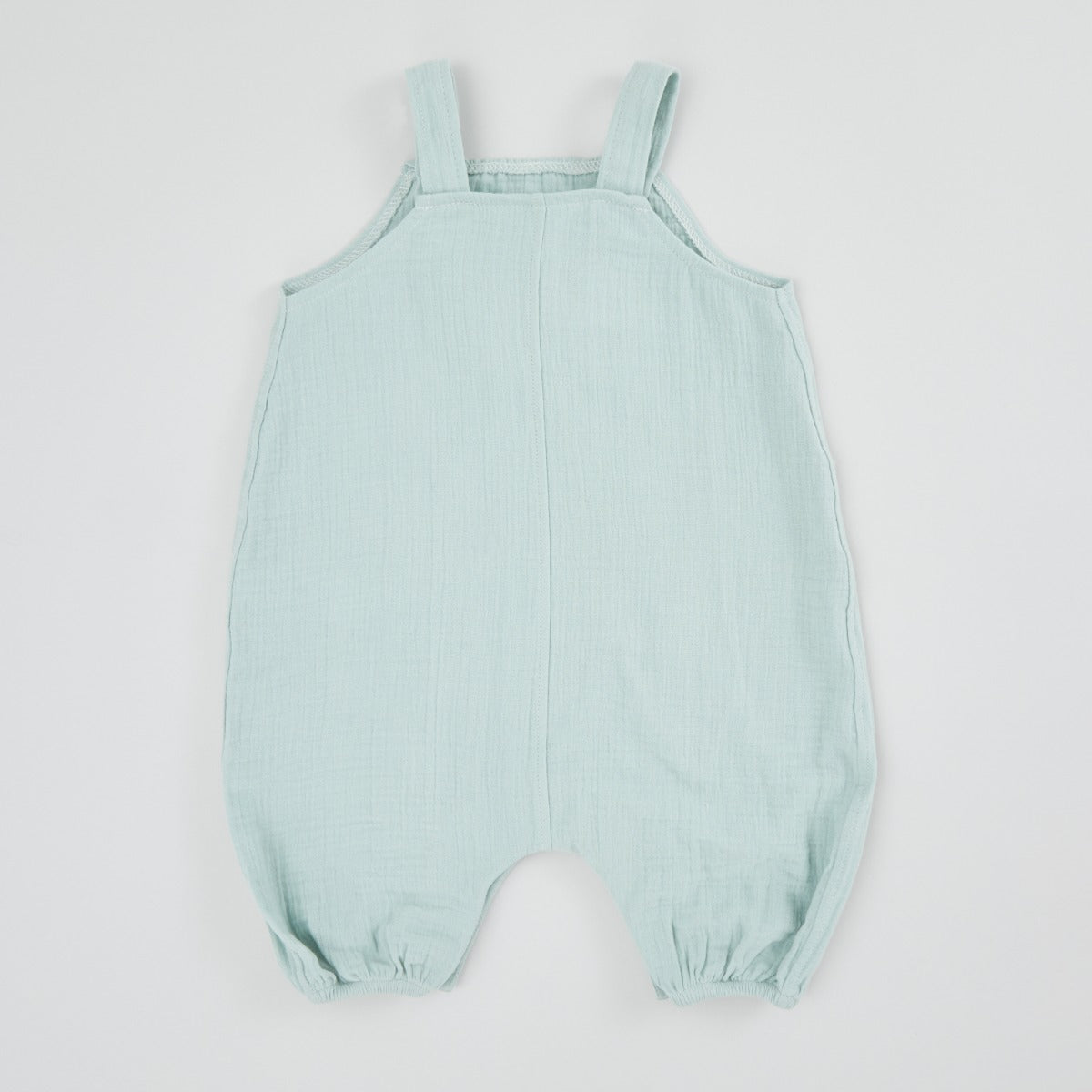Personalised Blue Muslin Baby Romper