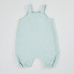 Personalised Blue Muslin Baby Romper
