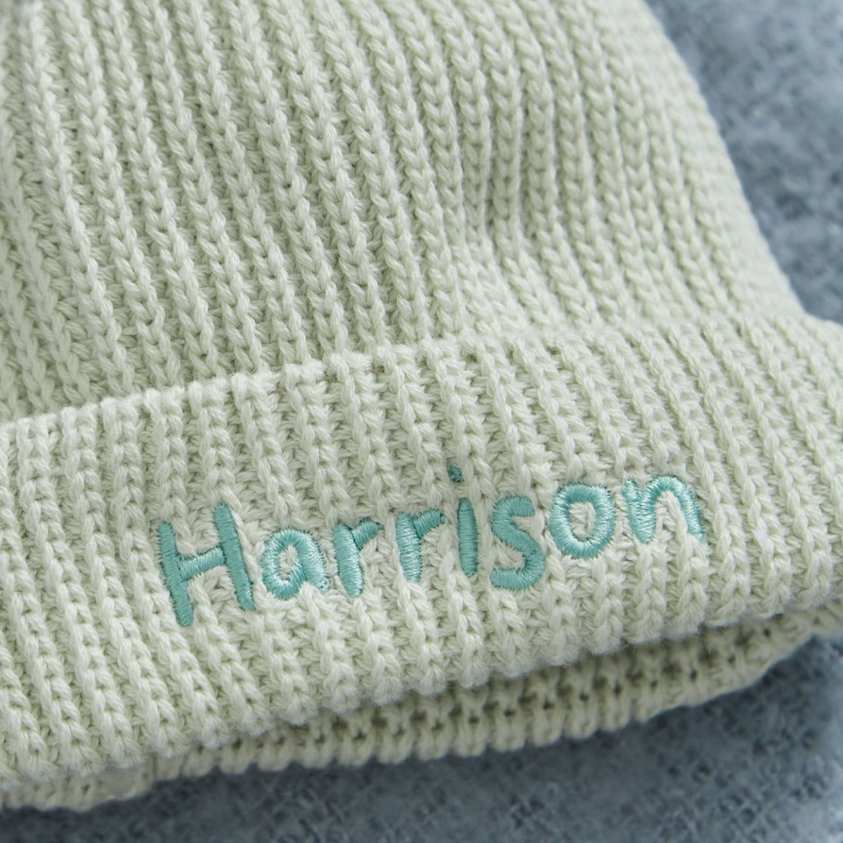 Personalised Sage Beanie