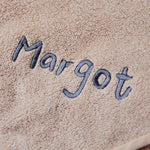 Personalised Oatmeal Leopard Hooded Towel