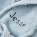 Personalised Blue Bear Fleece Robe 