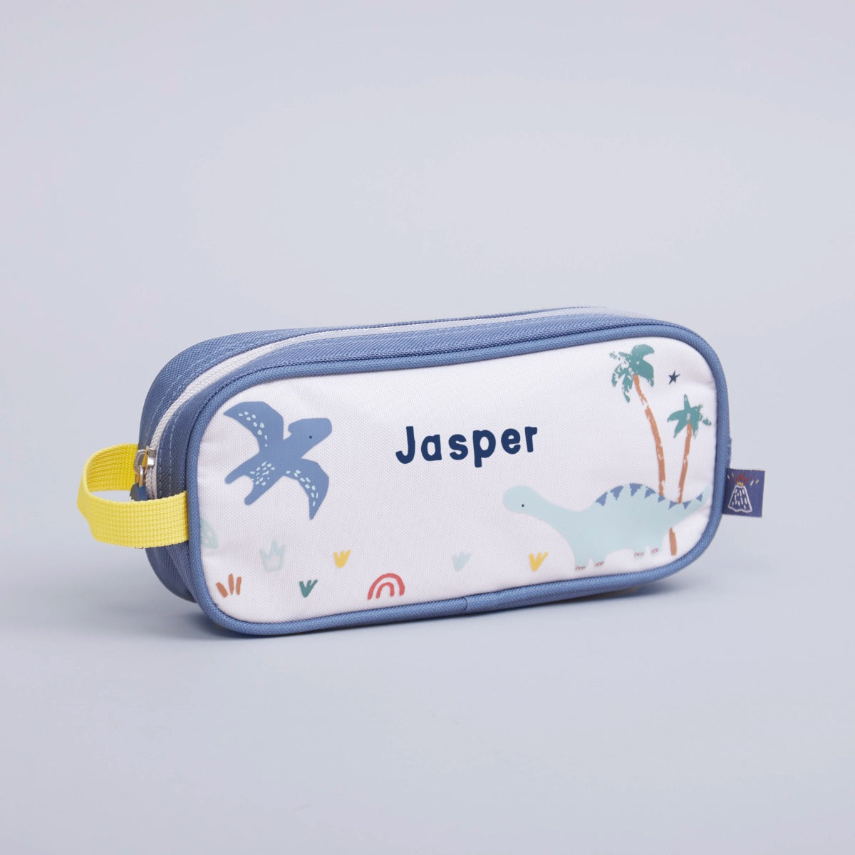 Personalised Colourful Dinosaur Print Pencil Case