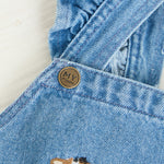 Personalised Fun On The Farm Denim Pinny Dress
