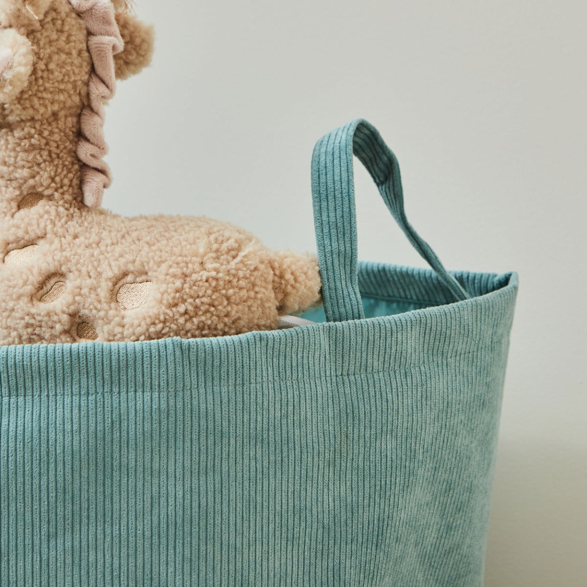 Personalised Giraffe Large Sage Storage Bag