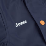 Personalised Navy Raincoat