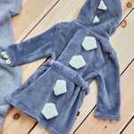 Personalised Dinosaur Fleece Dressing Gown