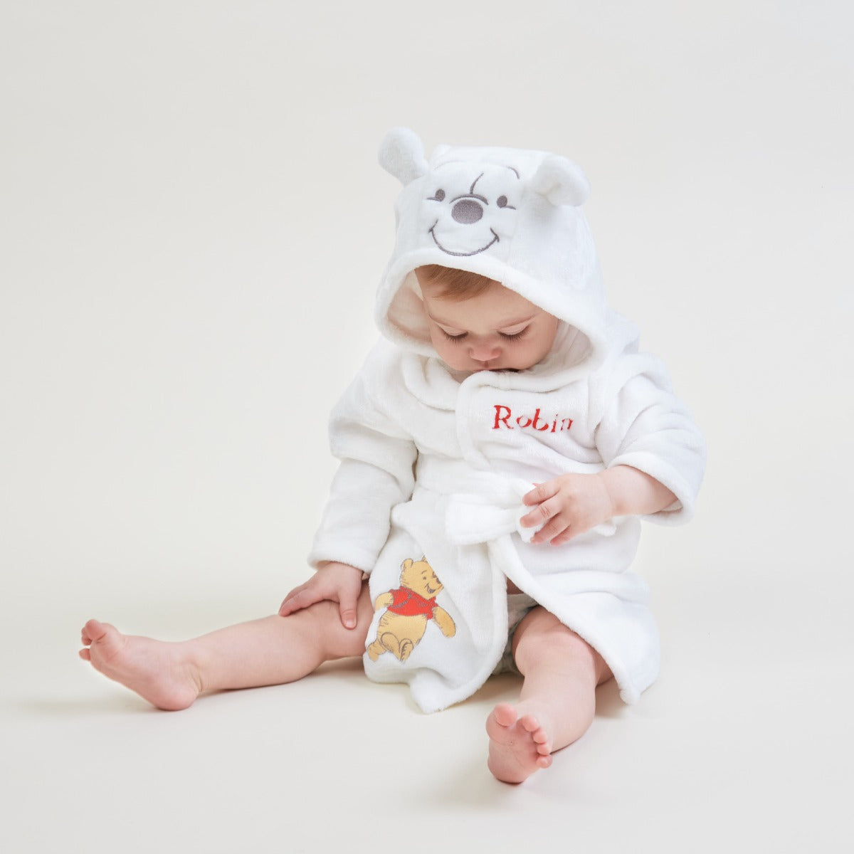 Personalised Winnie The Pooh Fleece Dressing Gown