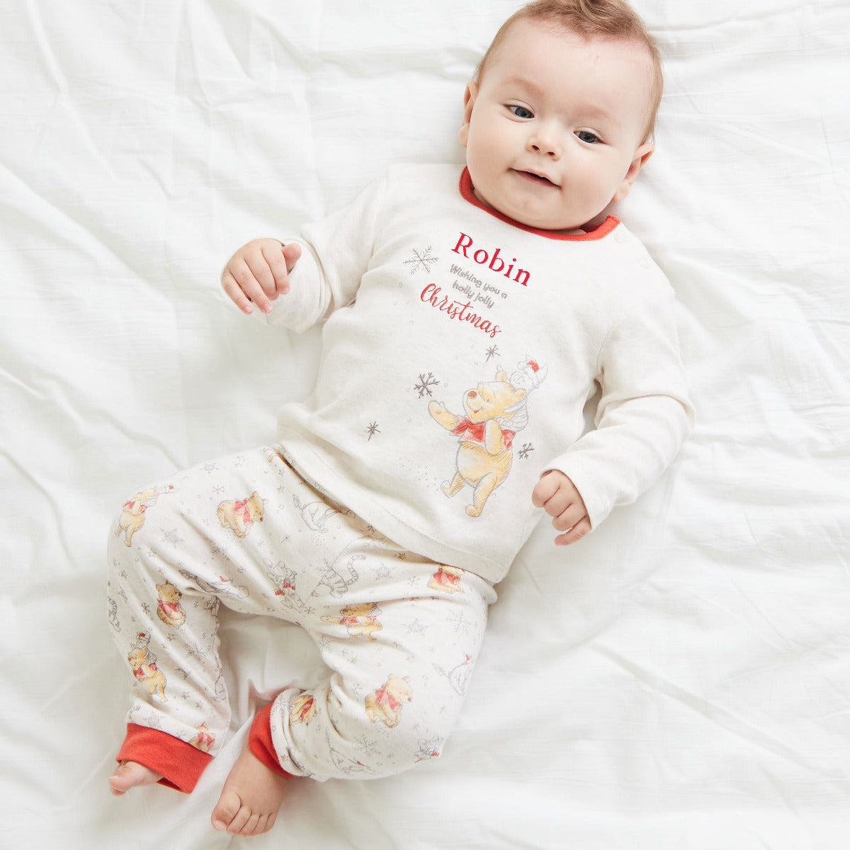 Personalised Winnie The Pooh Christmas Pyjamas