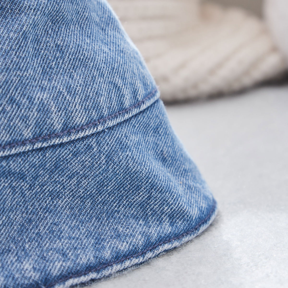 Personalised Dalmatian Denim Bucket Hat 