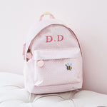 Personalised Gingham Floral Classic Mini Backpack