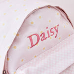 Personalised Gingham Floral Classic Mini Backpack