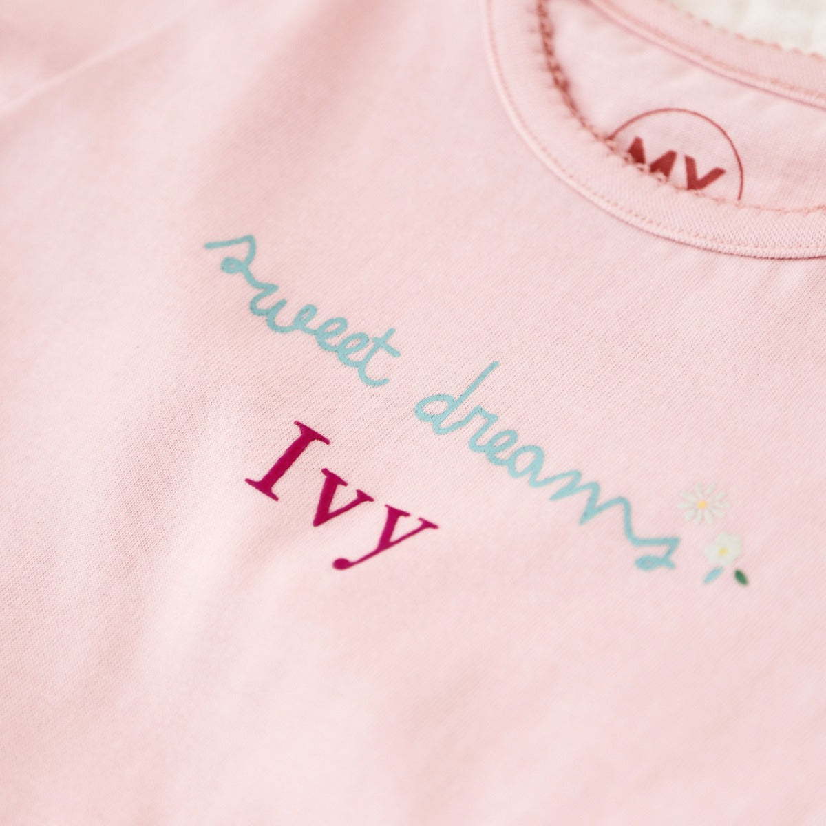 Personalised Hello Petal Cotton Pyjama Set