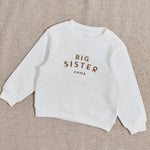 Personalised Big Sister Sweatshirt in Ecru