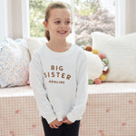 Personalised Big Sister Sweatshirt in Ecru