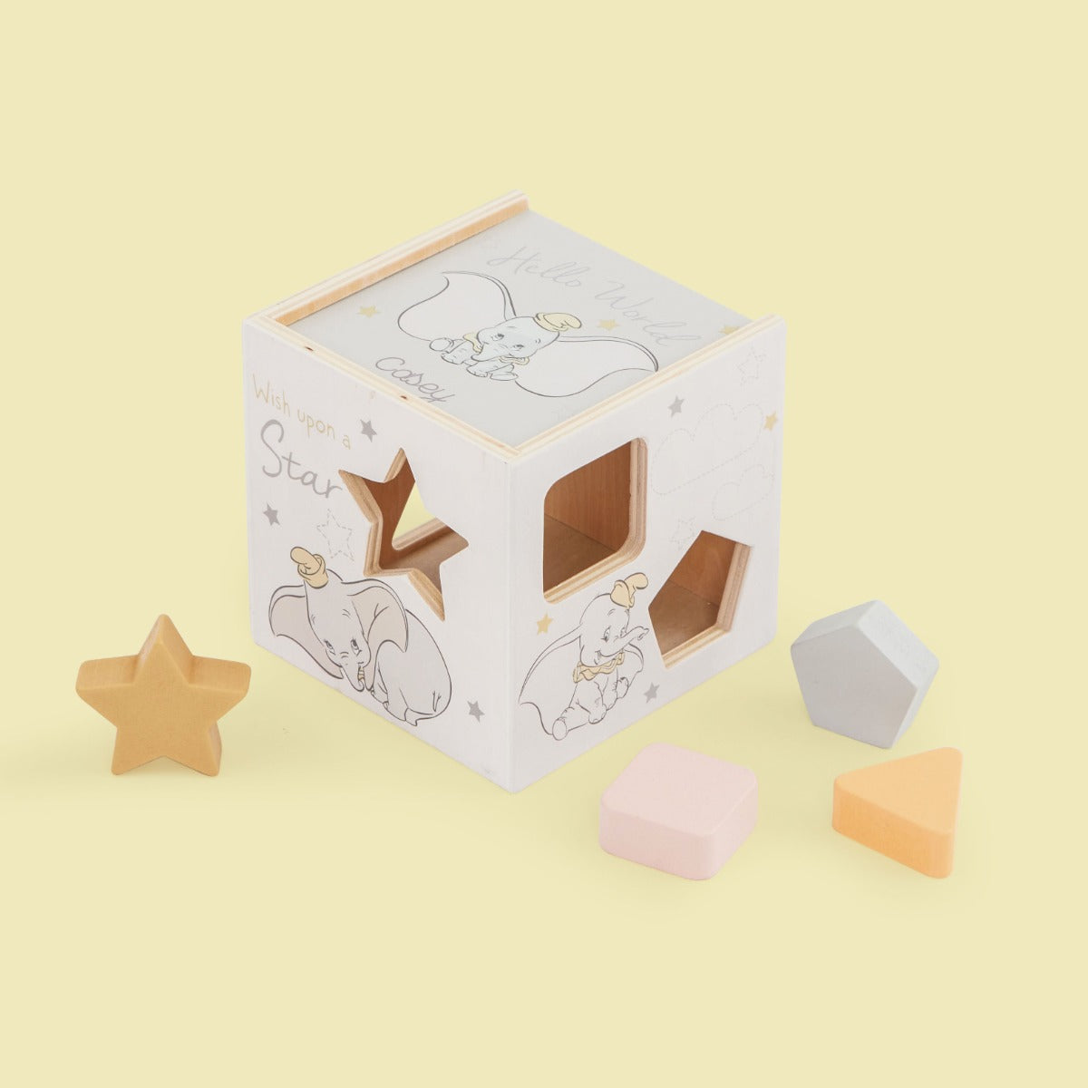Personalised Disney Dumbo Wooden Shape Sorter