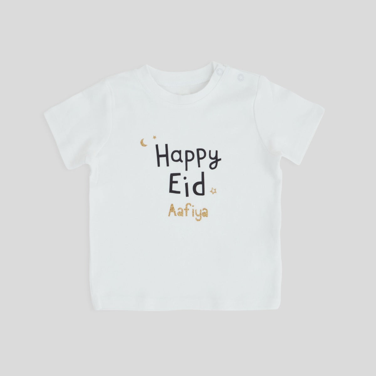 Personalised Happy Eid White T-Shirt