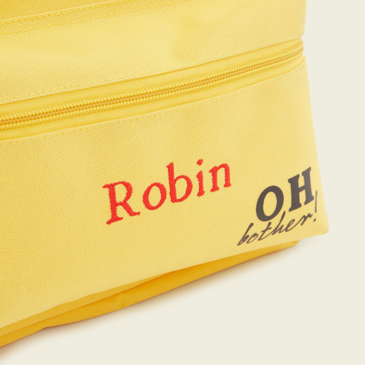 Personalised Disney Winnie the Pooh Medium Yellow Backpack