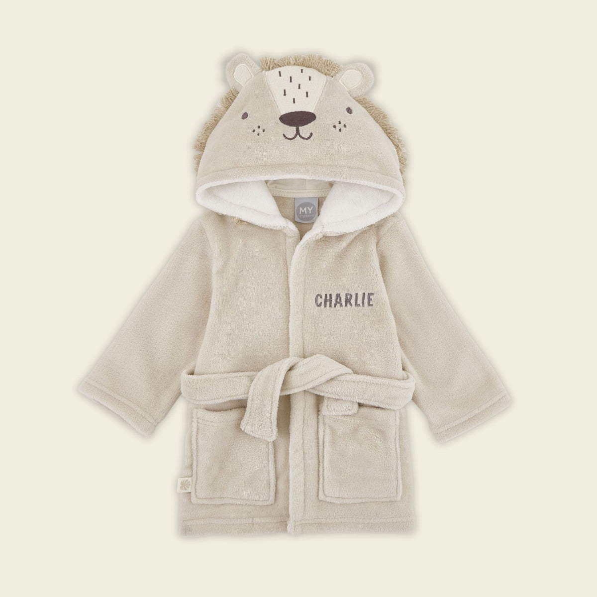 Personalised Lion Fleece Robe