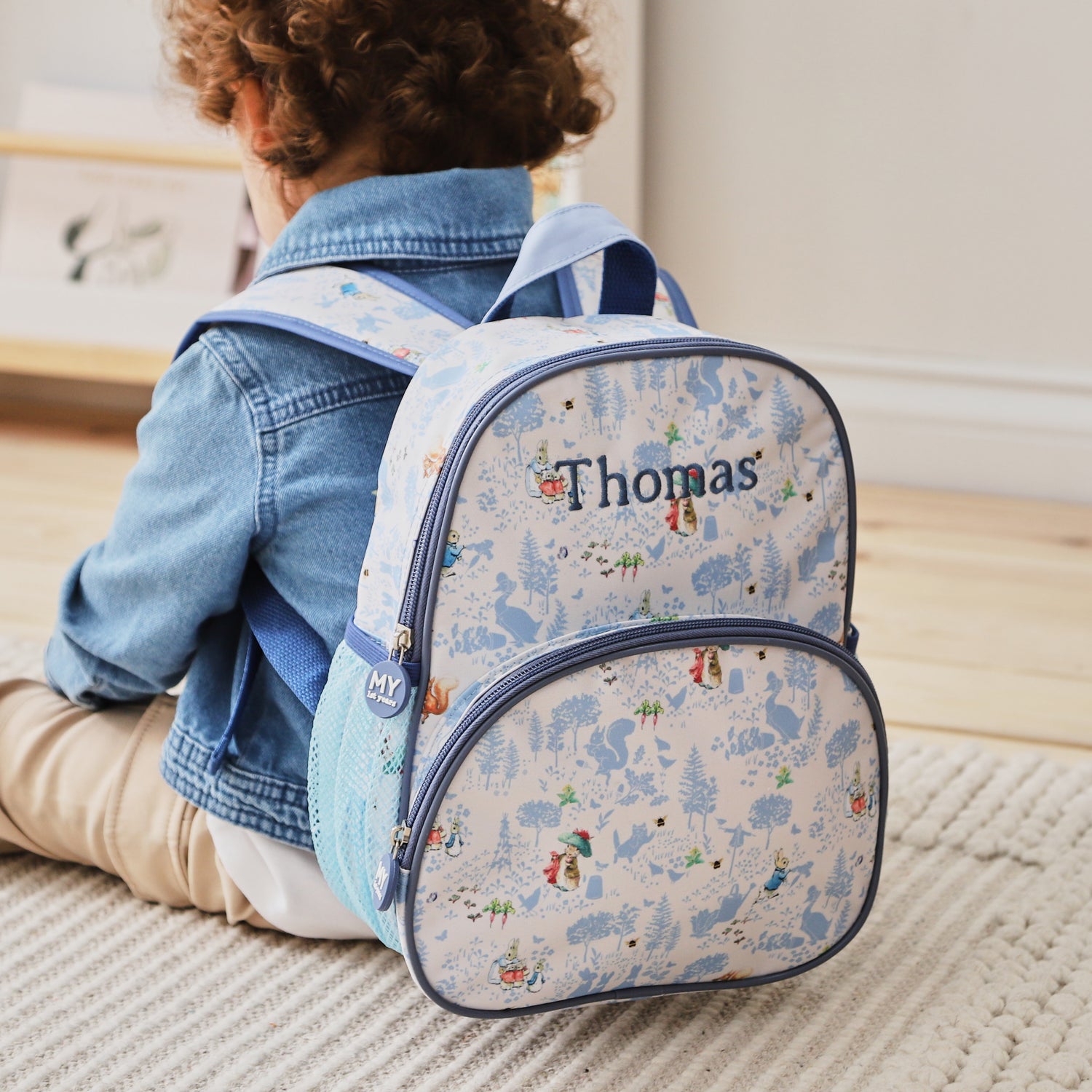 Personalised Blue Peter Rabbit Mini Backpack