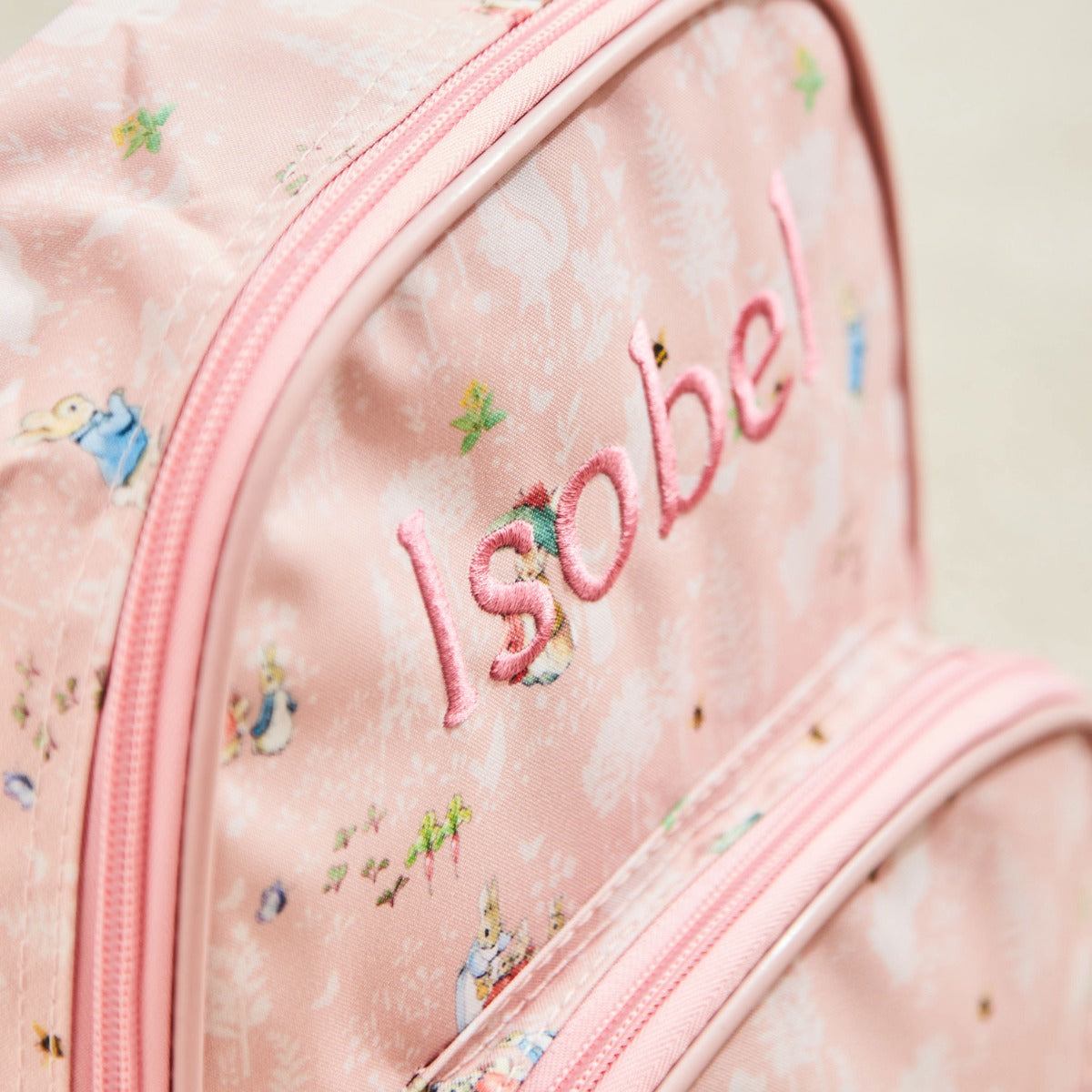 Personalised Pink Flopsy Bunny Mini Backpack