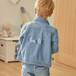 Personalised Blue Name Denim Jacket