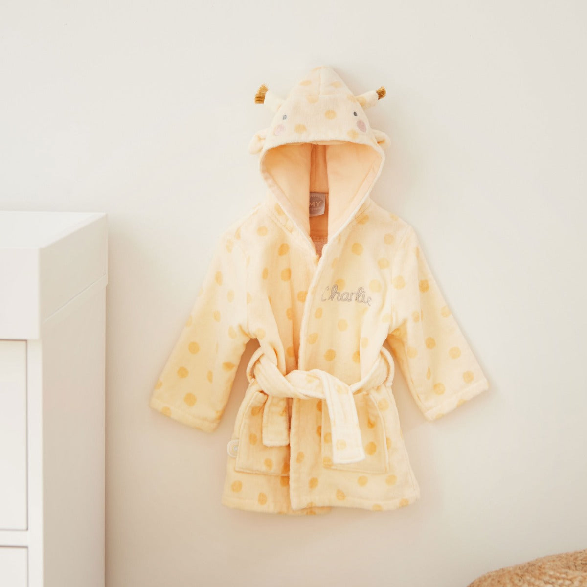 Personalised Giraffe Towelling Robe