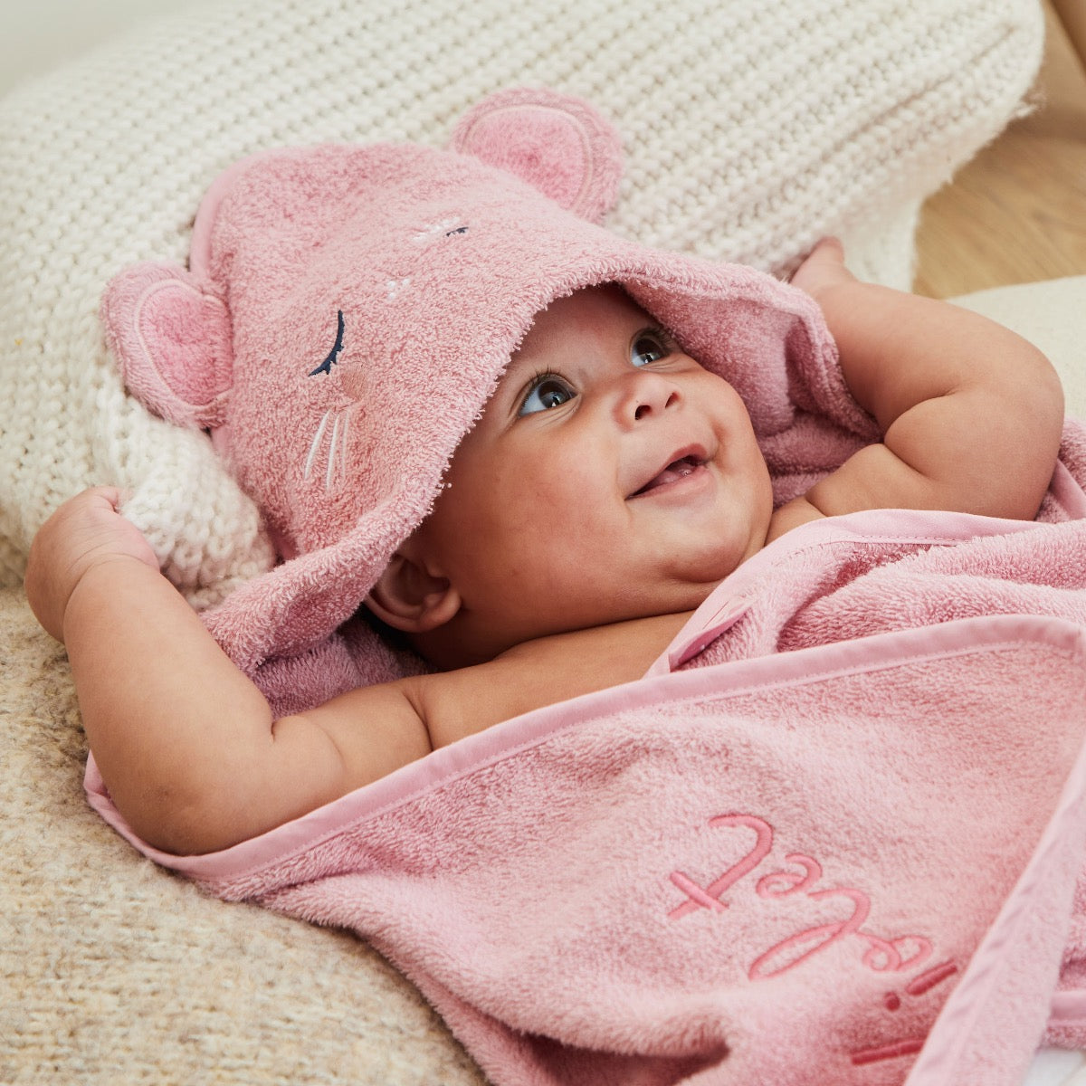 Personalised Mouse Hooded Towel