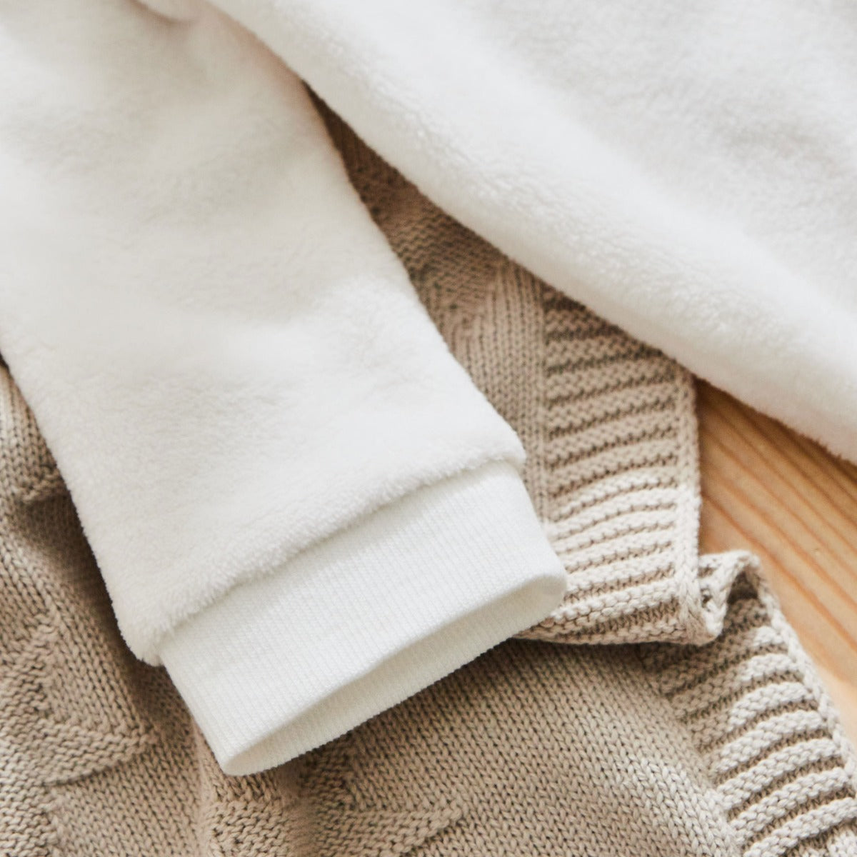 Personalised Ivory Fleece Onesie