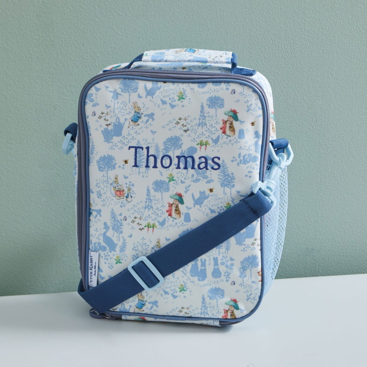 William Lamb Personalised Blue Peter Rabbit Lunch Bag