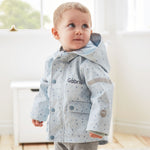 Personalised Blue Spot Print Raincoat