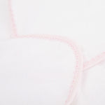 Personalised Pink Picot Trim Flopsy Bunny Hooded Towel