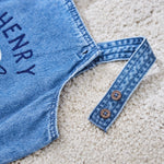 Personalised Space Denim Dungarees