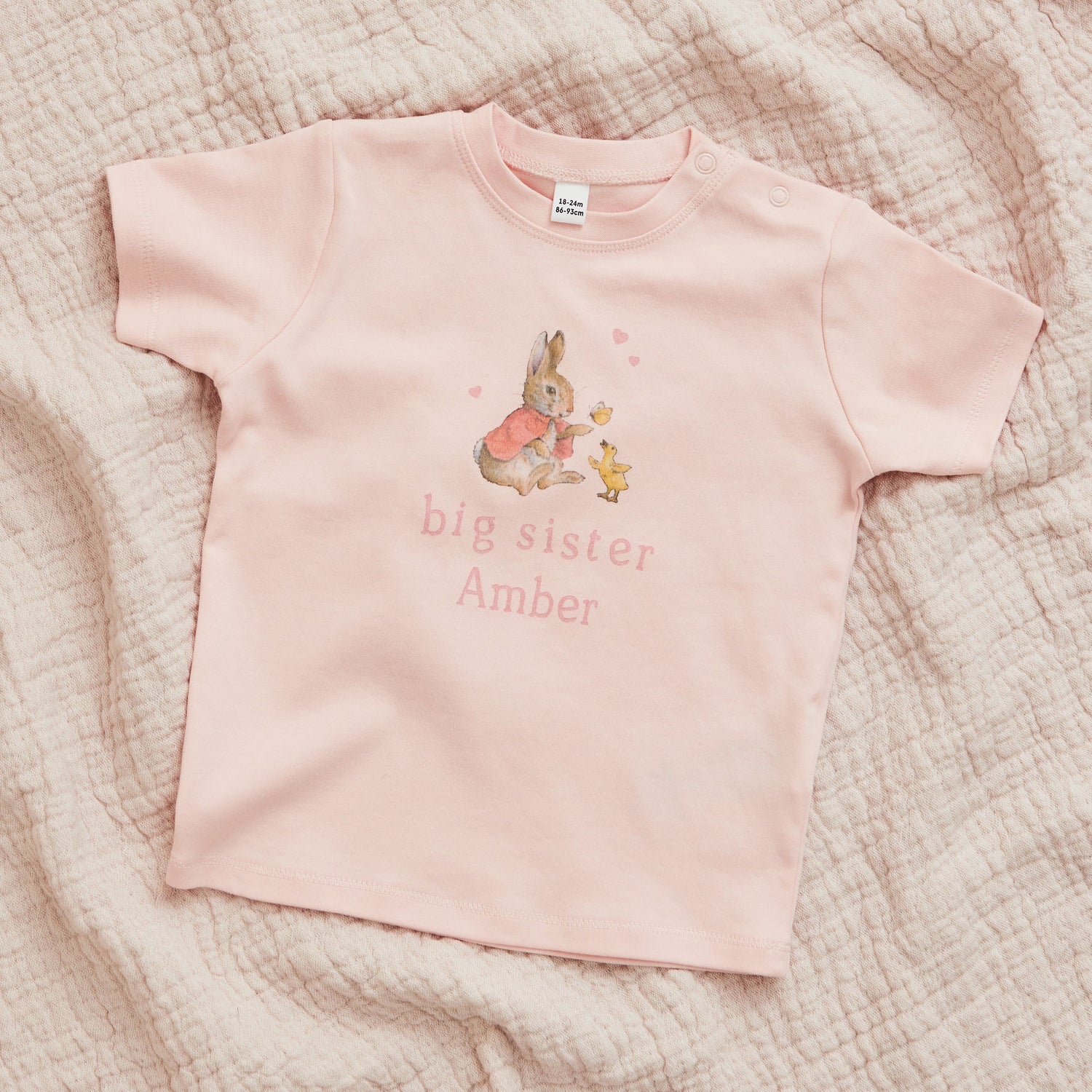 Personalised Big Sister Flopsy™ Bunny T-Shirt