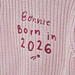 Personalised Born In 2026 Pink Cardigan 
