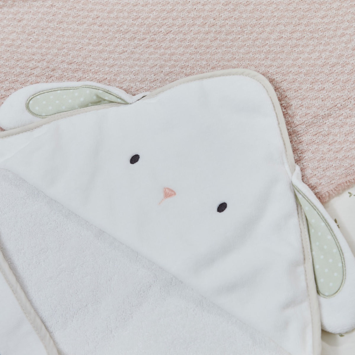 Personalised Ivory Bunny Hooded Towel 