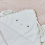 Personalised Ivory Bunny Hooded Towel 