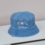 Personalised Bumblebee Denim Bucket Hat