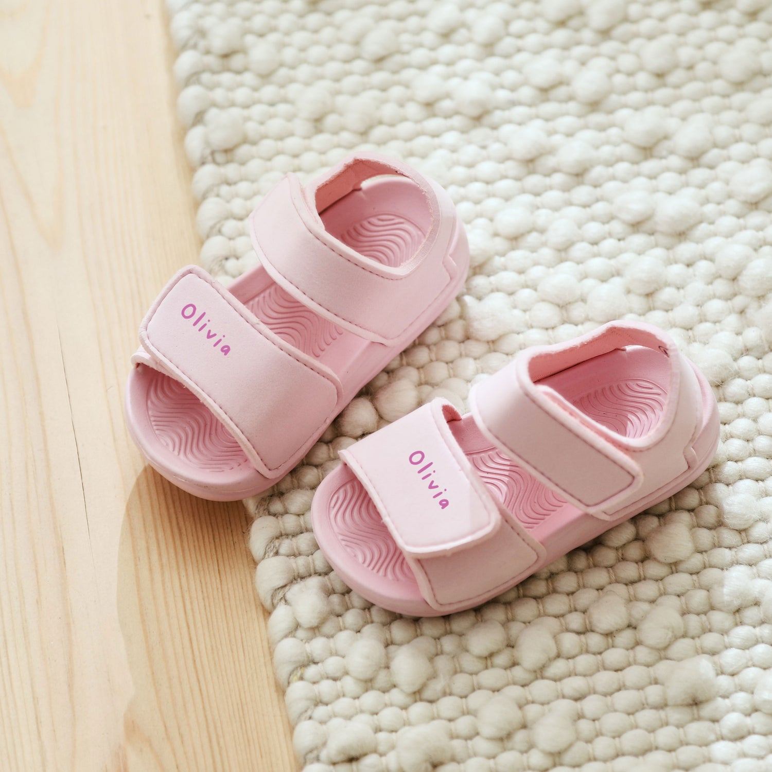 Personalised Pink Eva Sandals