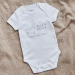Personalised Born In 2026 Peter Rabbit™ White Bodysuit