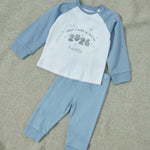 Personalised 2026 New Year Blue Jersey Pyjamas