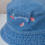 Personalised Fruit Salad Denim Bucket Hat