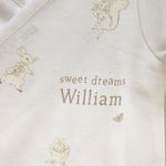 Personalised Peter Rabbit™ Wrap Sleepsuit & Hat Set 