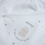 Personalised Too Cute To Spook Wrap Sleepsuit & Hat Set