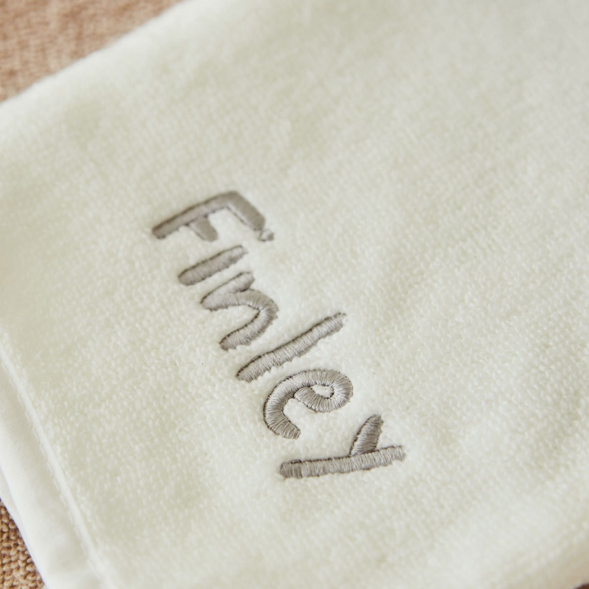 Personalised Ivory Bath Mitt